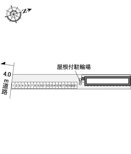 ★手数料０円★岡山市南区浜野２丁目 月極駐車場